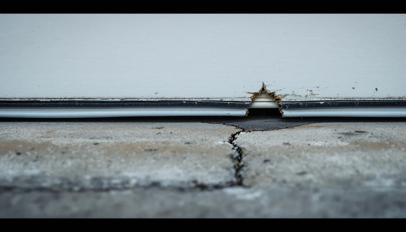 Garage Door Seal Failure